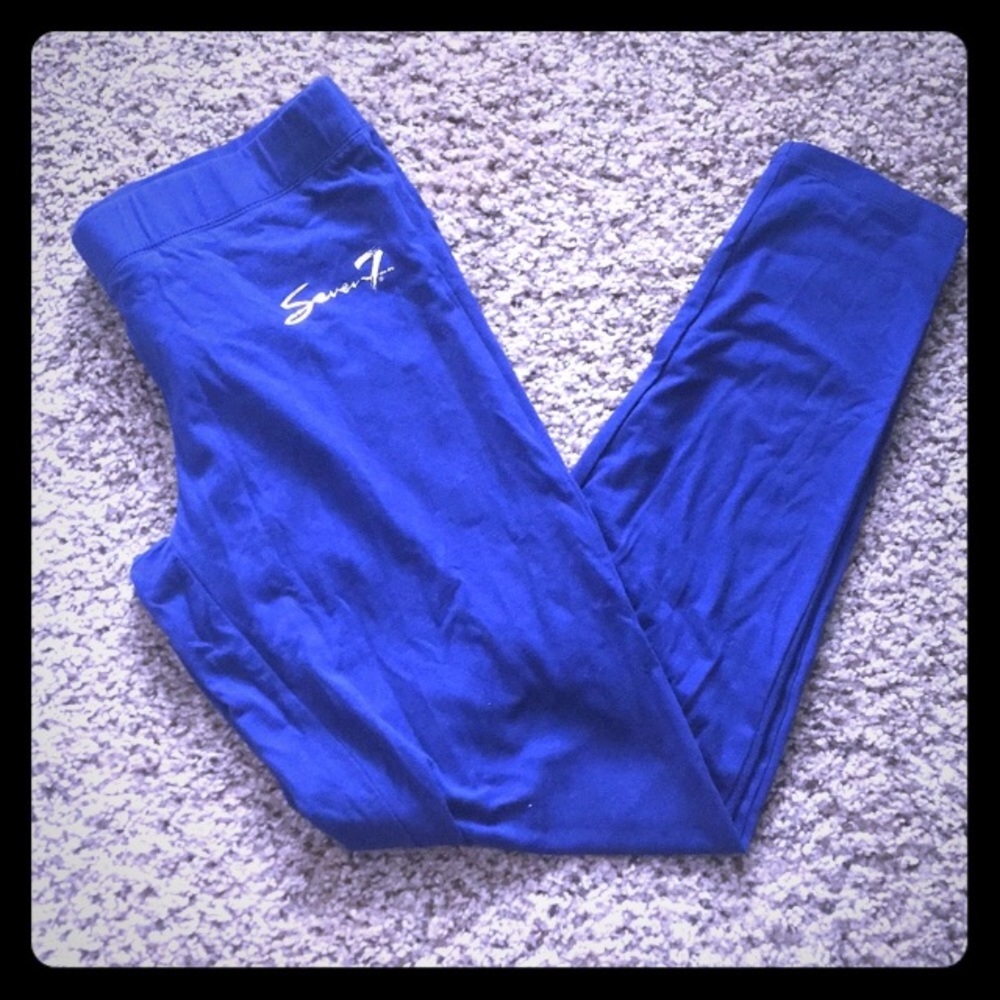 NWT Seven7 Royal Blue Leggings Sz L